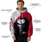 unlv rebels skull punisher gray black hoodie best selling