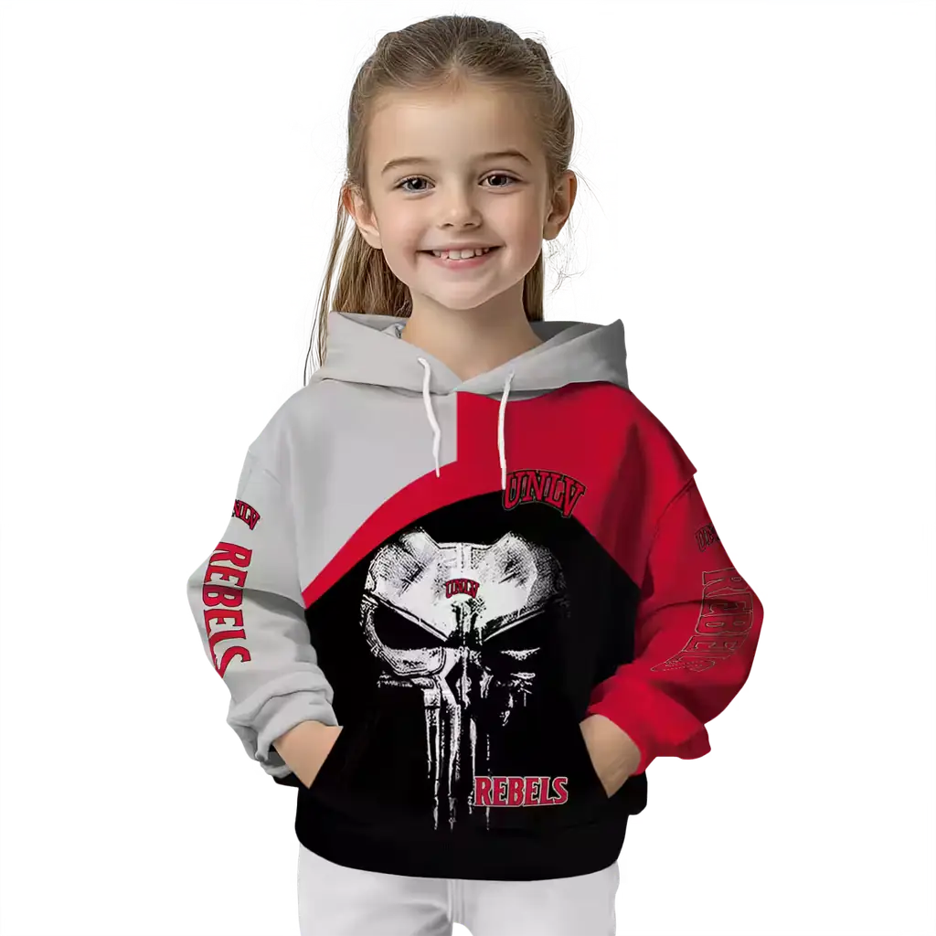 unlv rebels skull punisher gray black hoodie top rated unlv rebels skull punisher gray black hoodie top rated