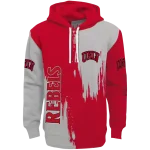unlv rebels splatter effect red hoodie best selling