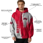 unlv rebels splatter effect red hoodie best selling
