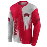 unlv rebels splatter effect red hoodie best selling