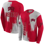 unlv rebels splatter effect red hoodie best selling