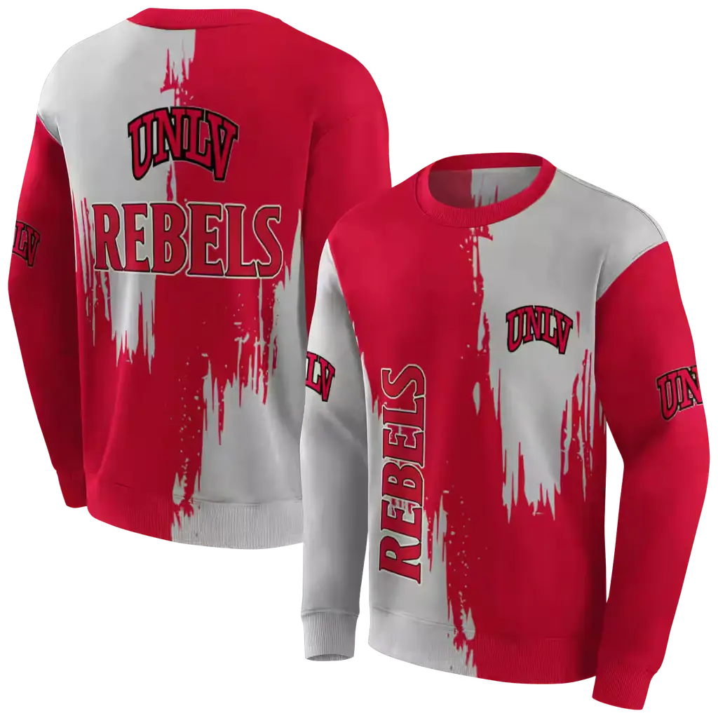 unlv rebels splatter effect red hoodie premium grade unlv rebels splatter effect red hoodie premium grade