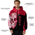unlv rebels sugar skull red black hoodie best selling