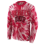 unlv rebels tie dye pattern red hoodie best selling