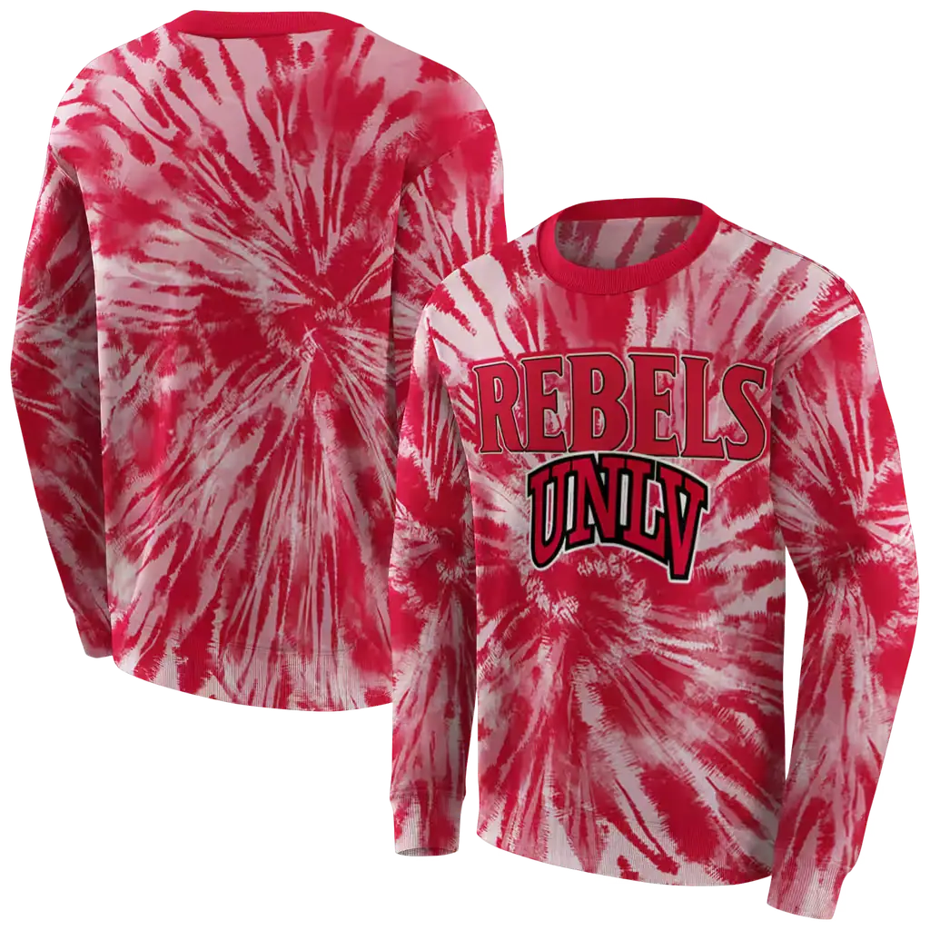 unlv rebels tie dye pattern red hoodie premium grade unlv rebels tie dye pattern red hoodie premium grade