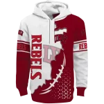 unlv rebels triangular pattern red white hoodie best selling