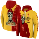 usc trojans achmed skull red hoodie best selling