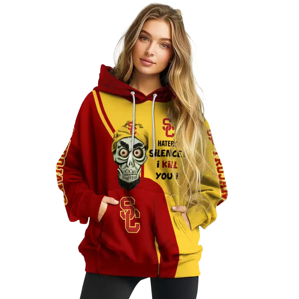 usc trojans achmed skull red hoodie high quality usc trojans achmed skull red hoodie high quality