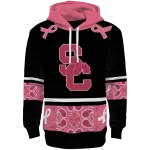 usc trojans awareness ribbon black pink hoodie best selling