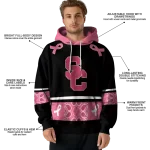 usc trojans awareness ribbon black pink hoodie best selling
