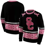 usc trojans awareness ribbon black pink hoodie best selling
