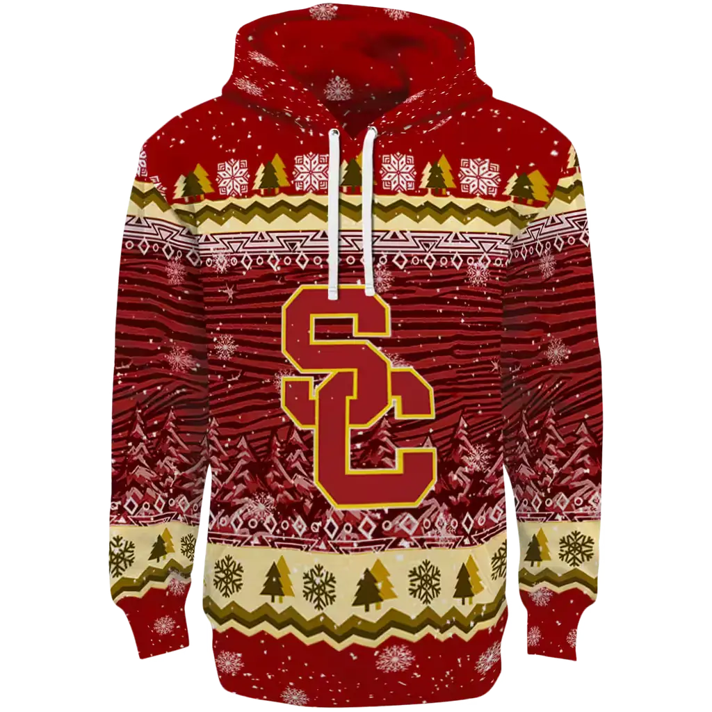 usc trojans christmas trees red hoodie best selling usc trojans christmas trees red hoodie best selling