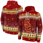 usc trojans christmas trees red hoodie best selling