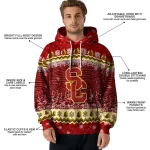 usc trojans christmas trees red hoodie best selling
