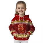 usc trojans christmas trees red hoodie best selling