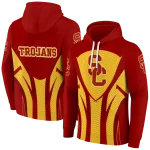 usc trojans concentric lines red black hoodie best selling