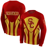 usc trojans concentric lines red black hoodie best selling