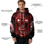 usc trojans demonic skull red black hoodie best selling