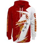 usc trojans dynamic slash red white hoodie best selling