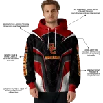 usc trojans futuristic pattern red black hoodie best selling