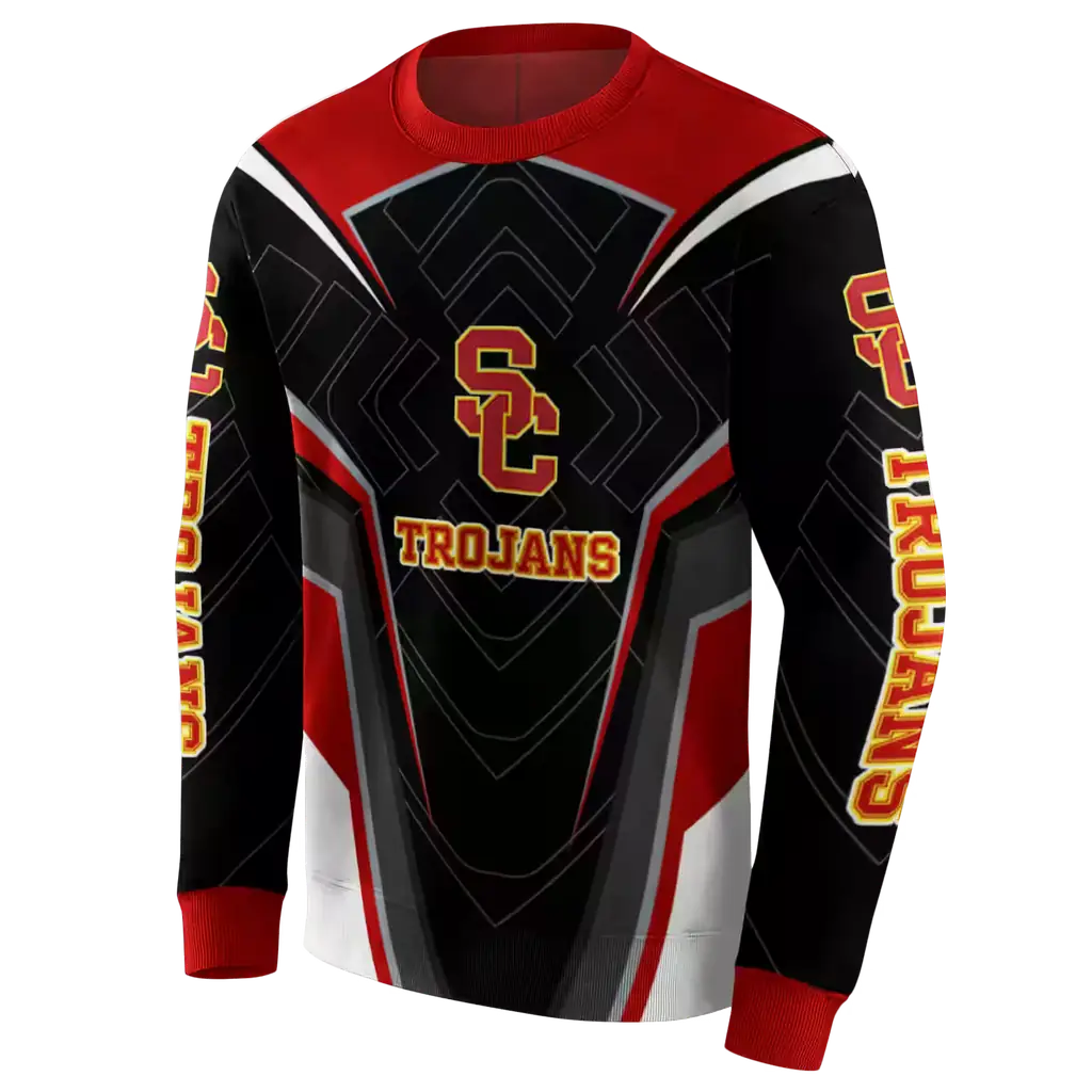 usc trojans futuristic pattern red black hoodie new arrival usc trojans futuristic pattern red black hoodie new arrival