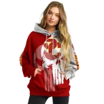 usc trojans graphic punisher red white hoodie best selling