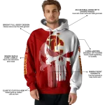 usc trojans graphic punisher red white hoodie best selling