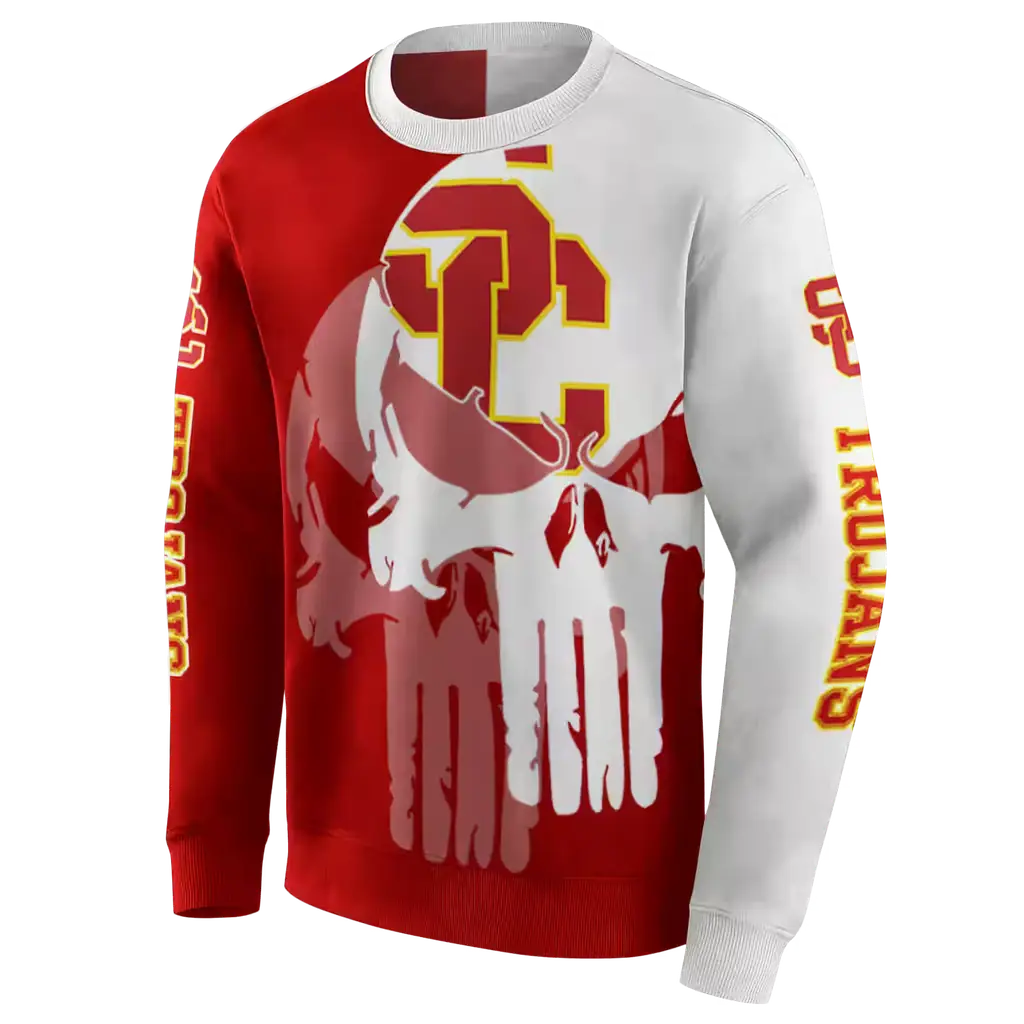usc trojans graphic punisher red white hoodie new arrival usc trojans graphic punisher red white hoodie new arrival