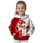 usc trojans graphic punisher red white hoodie best selling