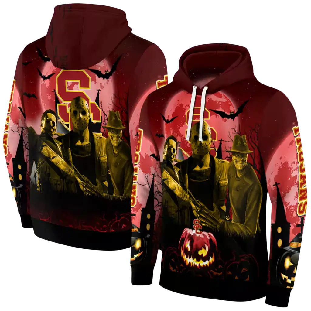 usc trojans halloween vibes red black hoodie fashion forward usc trojans halloween vibes red black hoodie fashion forward