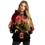 usc trojans halloween vibes red black hoodie best selling