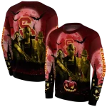 usc trojans halloween vibes red black hoodie best selling