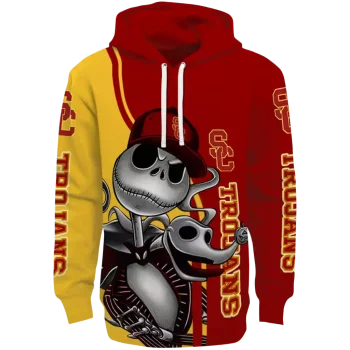 usc trojans jack skellington red hoodie best selling