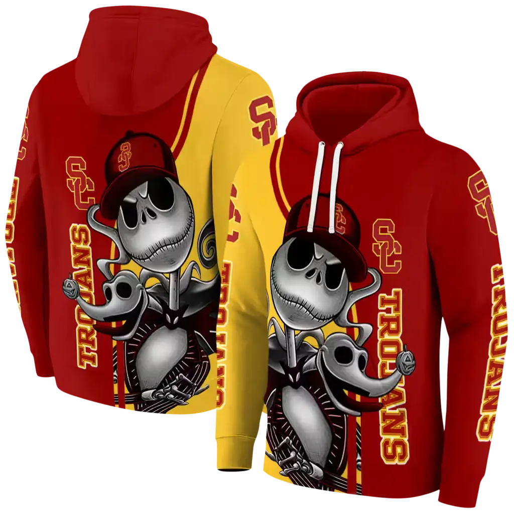 usc trojans jack skellington red hoodie fashion forward usc trojans jack skellington red hoodie fashion forward