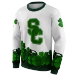 usc trojans lucky motif white green hoodie best selling