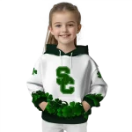usc trojans lucky motif white green hoodie best selling