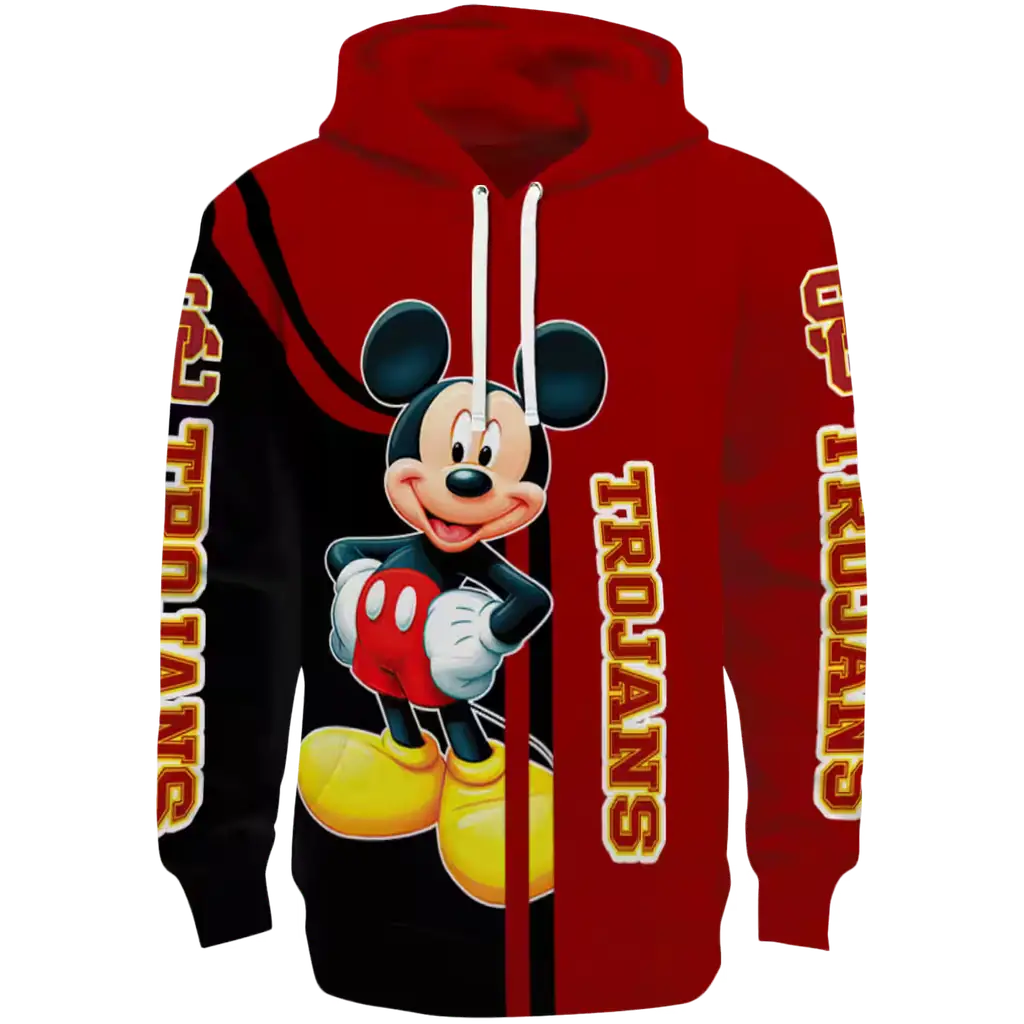 usc trojans mickey mouse red black hoodie best selling usc trojans mickey mouse red black hoodie best selling