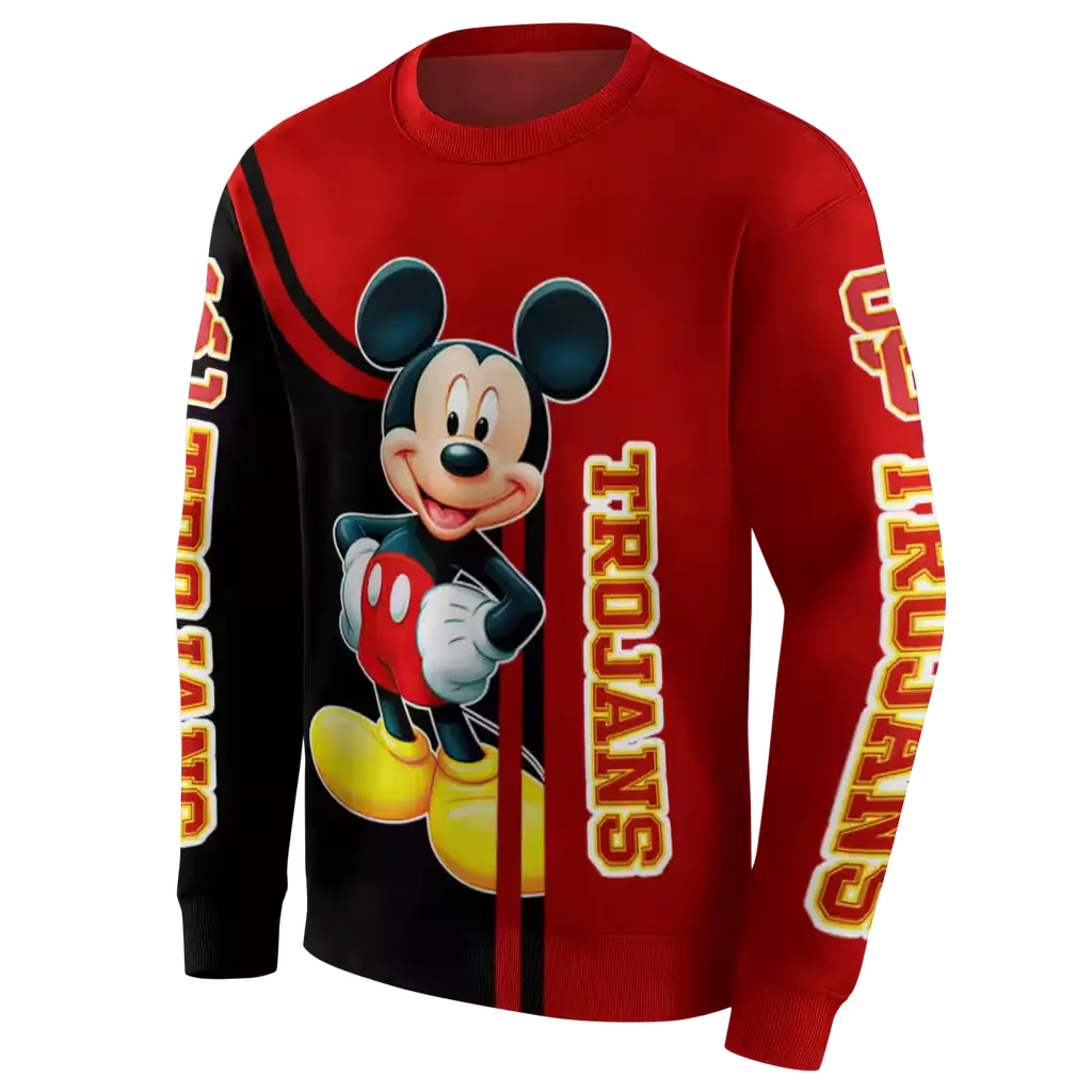 usc trojans mickey mouse red black hoodie new arrival usc trojans mickey mouse red black hoodie new arrival