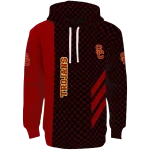 usc trojans monogram pattern red hoodie best selling