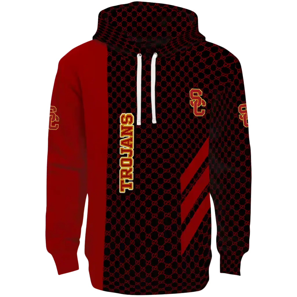 usc trojans monogram pattern red hoodie best selling usc trojans monogram pattern red hoodie best selling