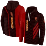 usc trojans monogram pattern red hoodie best selling