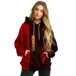 usc trojans monogram pattern red hoodie best selling