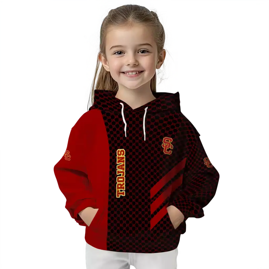 usc trojans monogram pattern red hoodie top rated usc trojans monogram pattern red hoodie top rated