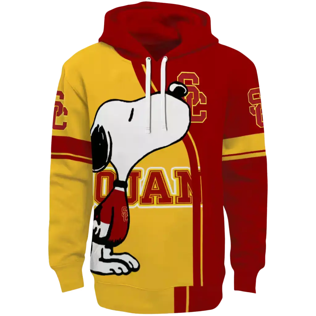 usc trojans playful snoopy red hoodie best selling usc trojans playful snoopy red hoodie best selling