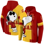 usc trojans playful snoopy red hoodie best selling