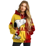 usc trojans playful snoopy red hoodie best selling