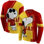 usc trojans playful snoopy red hoodie best selling