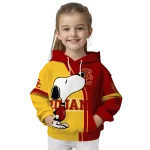 usc trojans playful snoopy red hoodie best selling