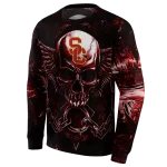 usc trojans skull artwork red black hoodie best selling